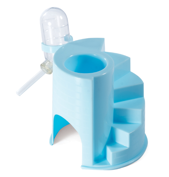 Домик-поилка-кормушка LITTLE TOWN для мелких животных "3в1", 60мл, d120/120мм