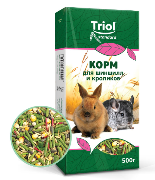 Корм Тriol Standard для шиншилл и кроликов, 500г