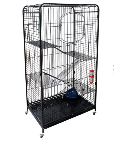 Клетка C4-1 для мелких животных, черная, 790*525*1400мм