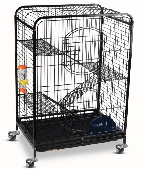 Клетка C2-1 для мелких животных, черная, 640*435*925мм