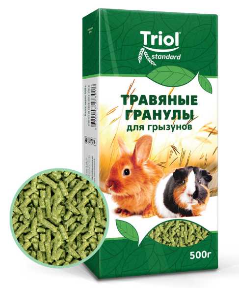 Корм Тriol Standard для грызунов "Травяные гранулы", 500г