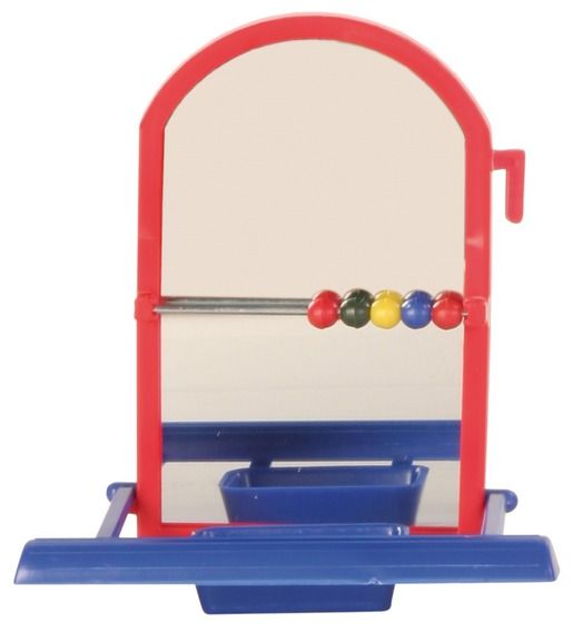 Trixie игрушка для попугая Зеркало с жёрдочкой 9 см