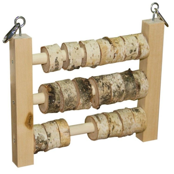 Игрушка для птиц Счеты, 23х24см (ПарротсЛаб) PL1027