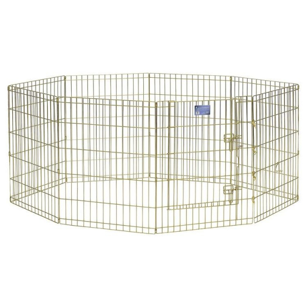 MidWest вольер 8 панелей 61х76см с дверью позолоченный цинк