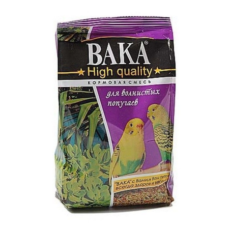 Вака High Quality Корм д/волнистых попугаев 500г