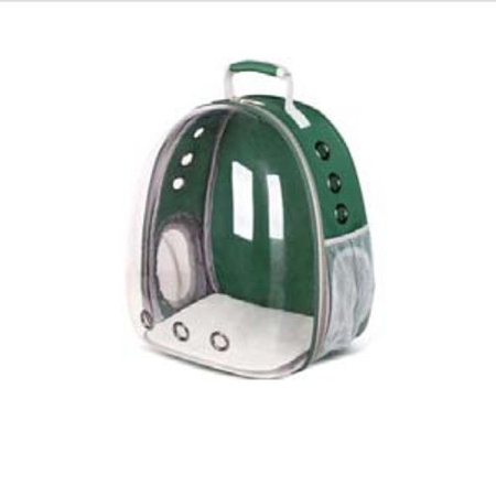 Переноска рюкзак для животных с иллюминатором Прозрачно-зеленый 33*28*44 см
