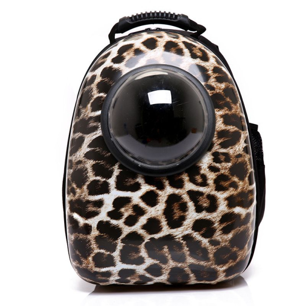Переноска рюкзак для животных с иллюминатором Леопардовый узор 32*29*42 см