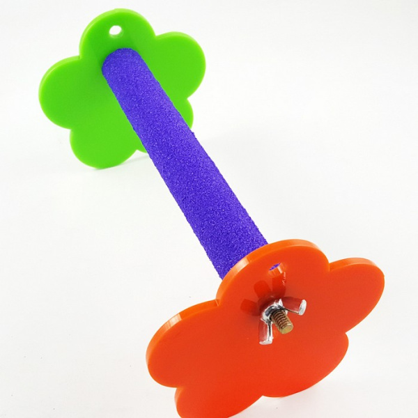 Zoostore Malinki Присада для птиц с минеральной жердочкой FP135 10*20см