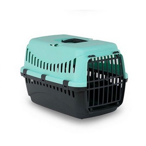 Duvo+ Переноска для животных до 4 кг пластиковая Buddies on the go!, мятная, 48х32х31cм