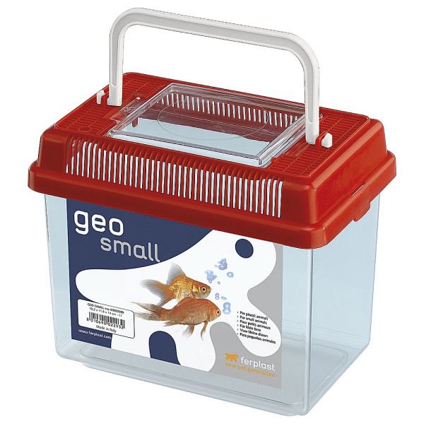 Пластиковая переноска-террариум для рыб и грызунов GEO Small (с крышкой)l, 1л
