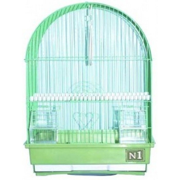 №1 Клетка для птиц, 35*28*49, овальная,  укомплектованная.