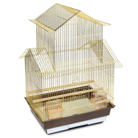 Клетка 6118G для птиц, золото, 465*360*690 мм