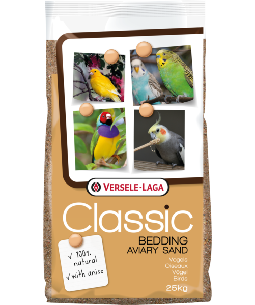 VERSELE-LAGA песок для птиц Classic Aviary Sand морской коричневый 25 кг