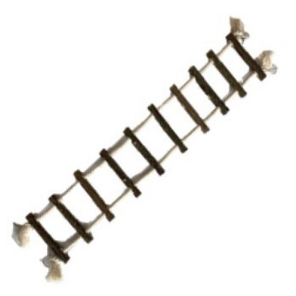 Канатная лесенка для птиц с орешником, большая