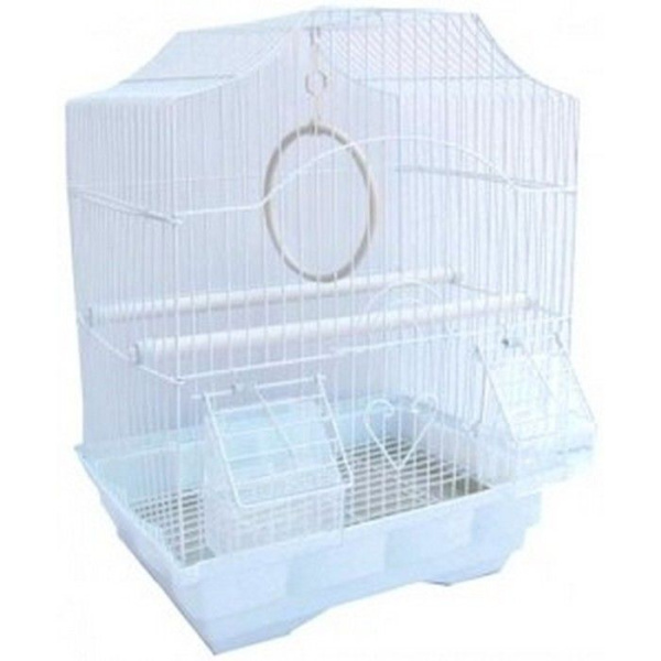 №1 Клетка для птиц, 35*28*46, фигурная, укомплектованная.