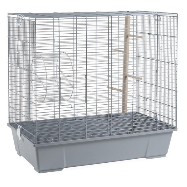 VOLTREGA Клетка для крыс и дегу (205), серая, 70x40x65см (Испания)