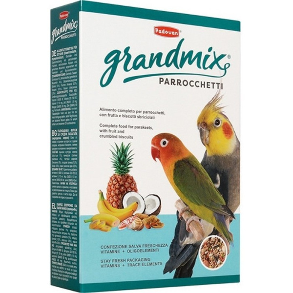 Падован 02781 Grandmix Parrocchetti Корм д/средних попугаев 400г