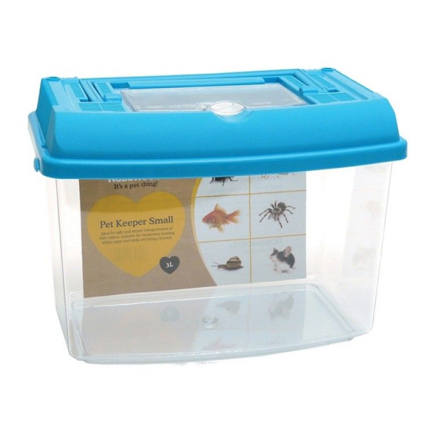 Rosewood Переноска пластиковая для мелких животных Pet Keeper Small, в ассортименте, 3л,  23x15.5x16