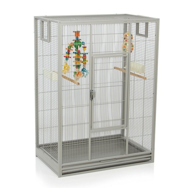 Montana Клетка для малых птиц Melbourne I, светло-серая, 80х50х110см 