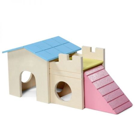 Игровой комплекс LITTLE TOWN для мелких животных "Домик", 240*100*100мм