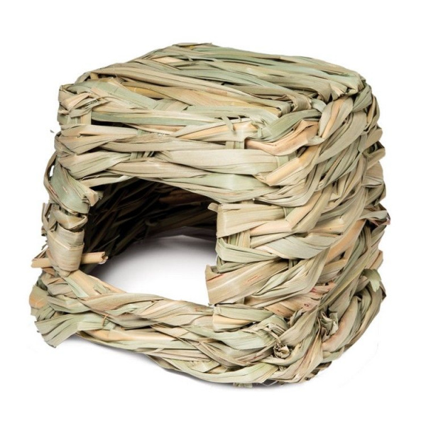 Triol Домик NATURAL для мелких животных из луговых трав Хижина, 130*110*110мм        