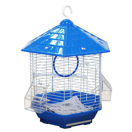 №1 Клетка для птиц, 35*30*43, фигурная, укомплектованная