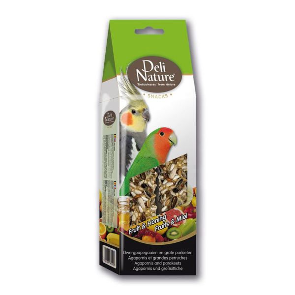 Deli Nature лакомство для неразлучников и средних попугаев Snack Agapornis and Parakeets 130 г