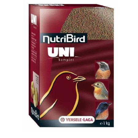 Гранулированный корм для мелких насекомоядных и фруктоядных птиц NutriBird Uni komplet 1 кг