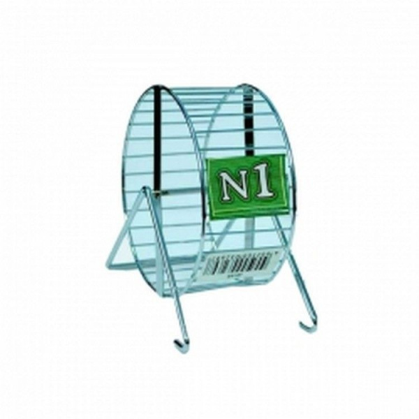 №1 Колесо для грызунов, хромированное, диаметр 13 см