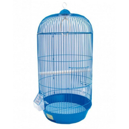 №1 Клетка для птиц, 33*67,  круглая, высокая, укомплектованная.