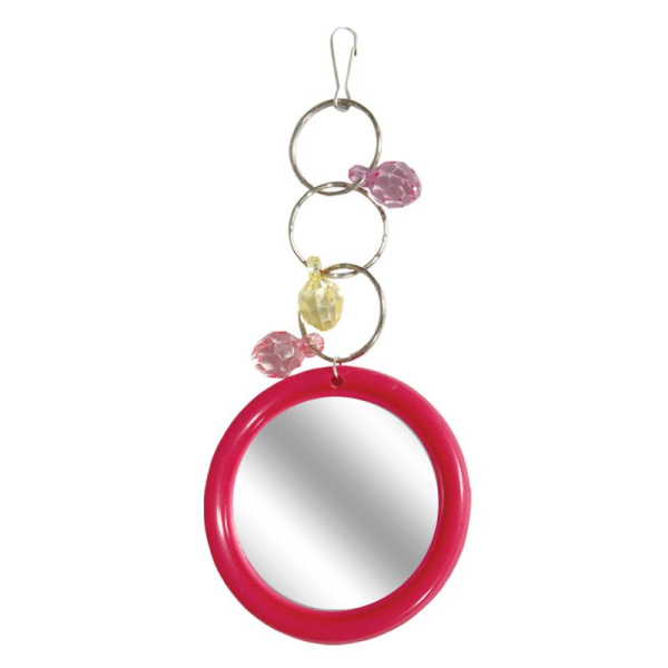 Игрушка для птиц TRIOL "Зеркало с украшением" 140*60 мм