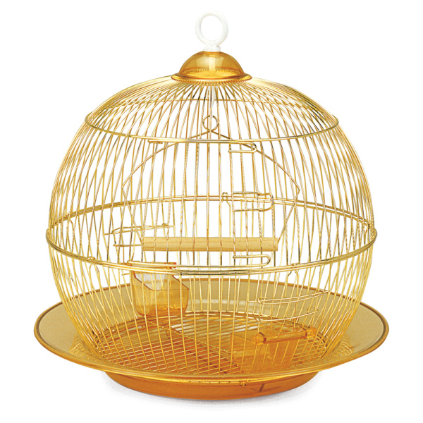 Клетка 350G для птиц, золото, d350*330 мм