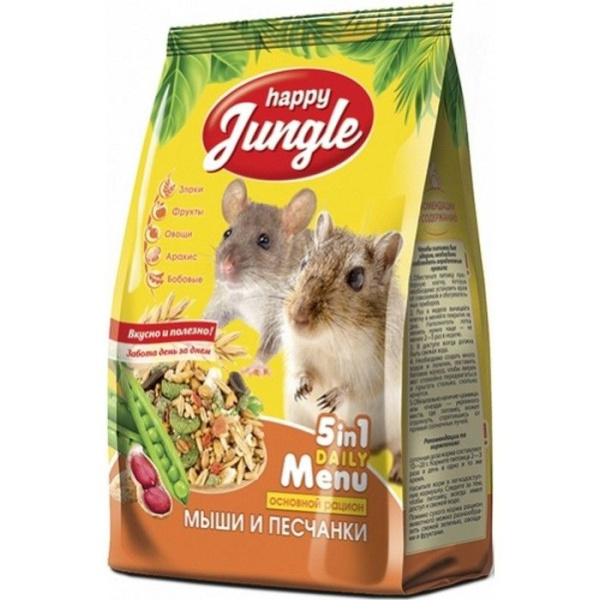 Хэппи Джангл J116 Корм д/мышей и песчанок 400г