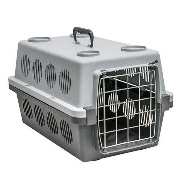 Переноска для животных пластиковая с металлической дверцей "Пегас"№1 48*31*28 до 4кг (ТМ "Дарэлл")