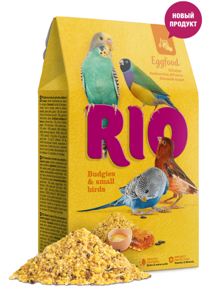Rio яичный корм для волнистых попугаев и других мелких птиц 18 кг
