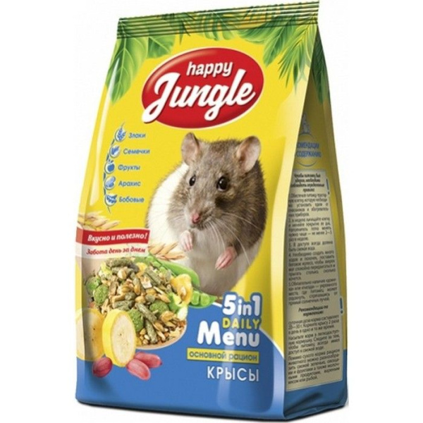 Хэппи Джангл J115 Корм д/крыс 400г
