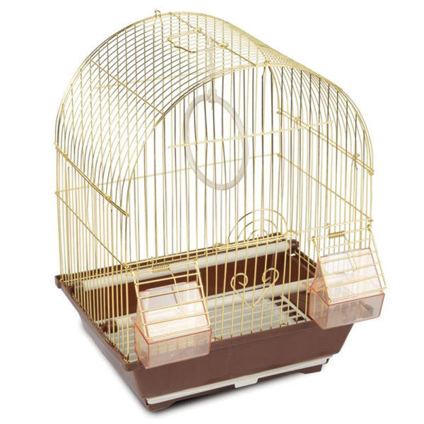 клетка маленькая(золото) с аксессуарами