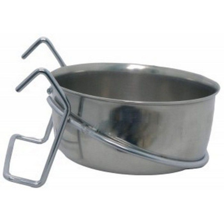 Уют Миска металлическая на крючках 0,59 л (1х12шт, 144 шт/кор)