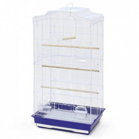 №1 Клетка для птиц, 47*36*92, высокая, прямоугольная, укомплектованная, две двери