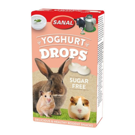 Sanal Лакомство для грызунов Yoghurt Drops sugar free с йогуртом, без сахара, 45 g