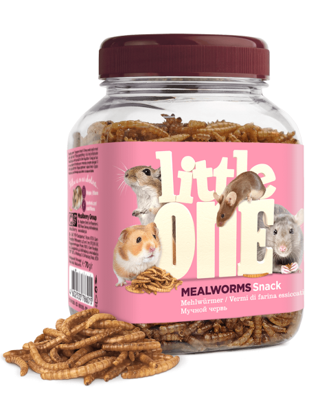 Little One лакомство для грызунов Мучной Червь 70 г
