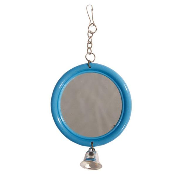 Игрушка для птиц TRIOL "Зеркало с колокольчиком", 120*d60 мм