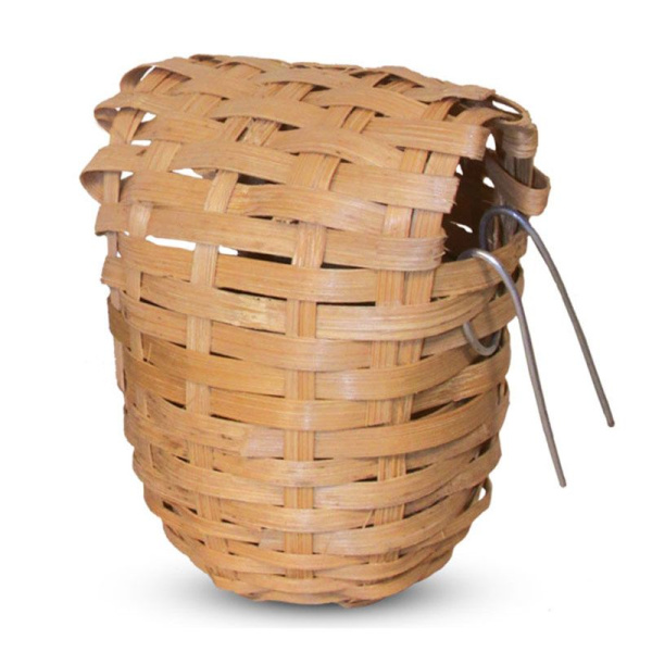 Гнездо-корзина TRIOL для птиц из лозы, d90*100 мм