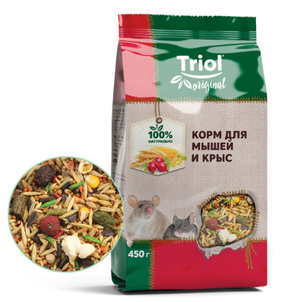 Корм Triol Original для мышей и крыс, 450г