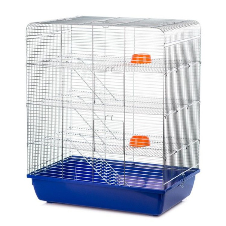 Inter-Zoo Клетка для грызунов REMY OC. - 4этажа 580х380х715 (оцинкованный прут) G127 
