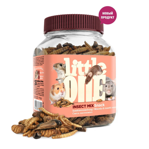 Лакомство д/грызунов Little One Смесь насекомых 75 гр