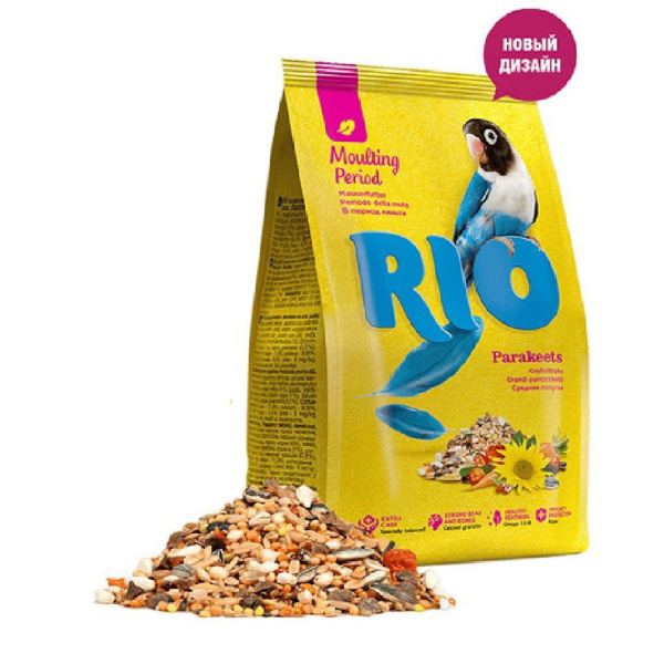 Рио д/средних попугаев в период линьки 1кг