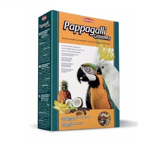 Падован Grandmix Papagalli д/крупных попугаев 600г