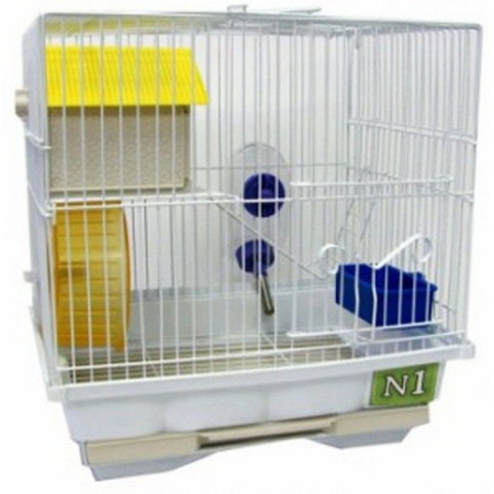 №1 Клетка для хомяка, 30*23*31, 2 этажная,  укомплектованная.1*6шт