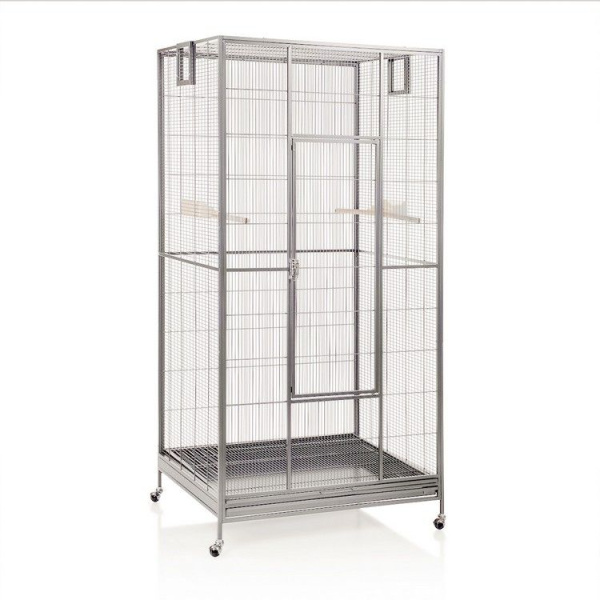 Montana Клетка для малых птиц Sydney I, светло-серая, 90х70х180см 